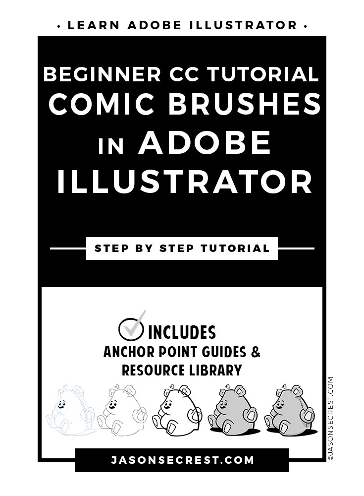 Adobe Illustrator Tutorial using Comic Strip Brushes - Jason Secrest