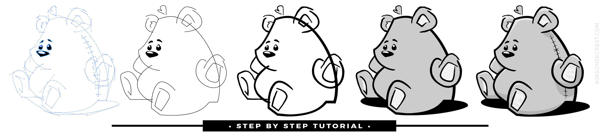 Adobe Illustrator Tutorial using Comic Strip Brushes - Jason Secrest