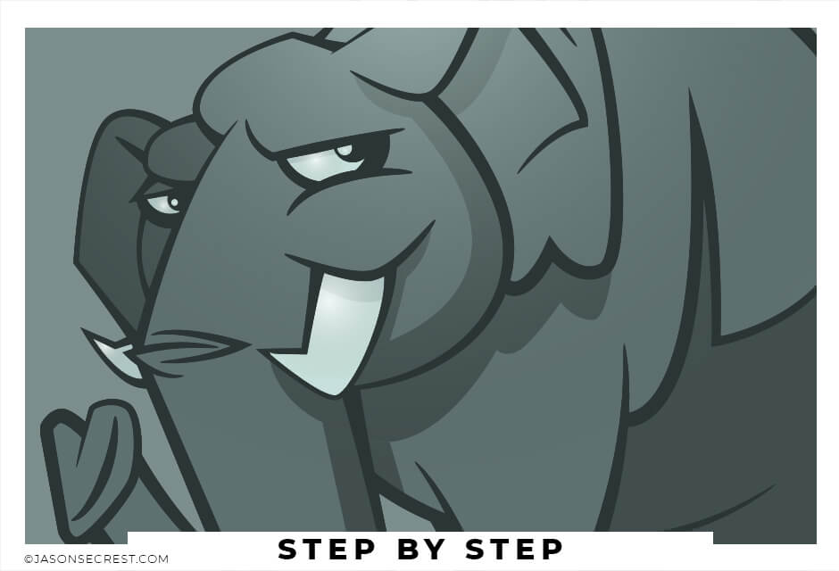 Adobe Illustrator Tutorial using Coloring for Beginners Elephant