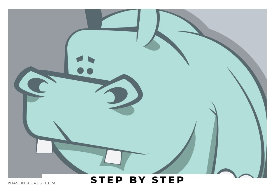 Blue Hippo Tutorial in Illustrator