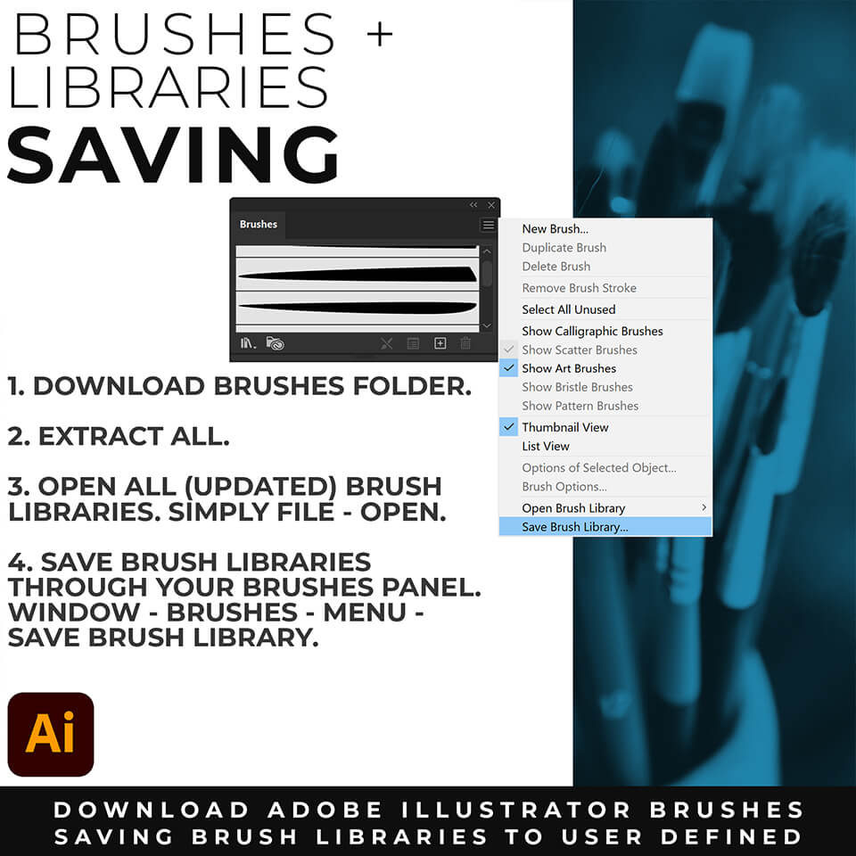 how to save brushes