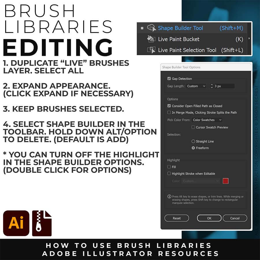 how to open brushes