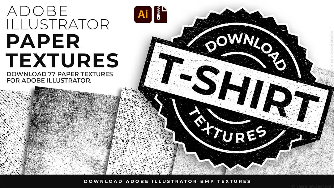 Paper Textile T-shirt Textures for Adobe Illustrator