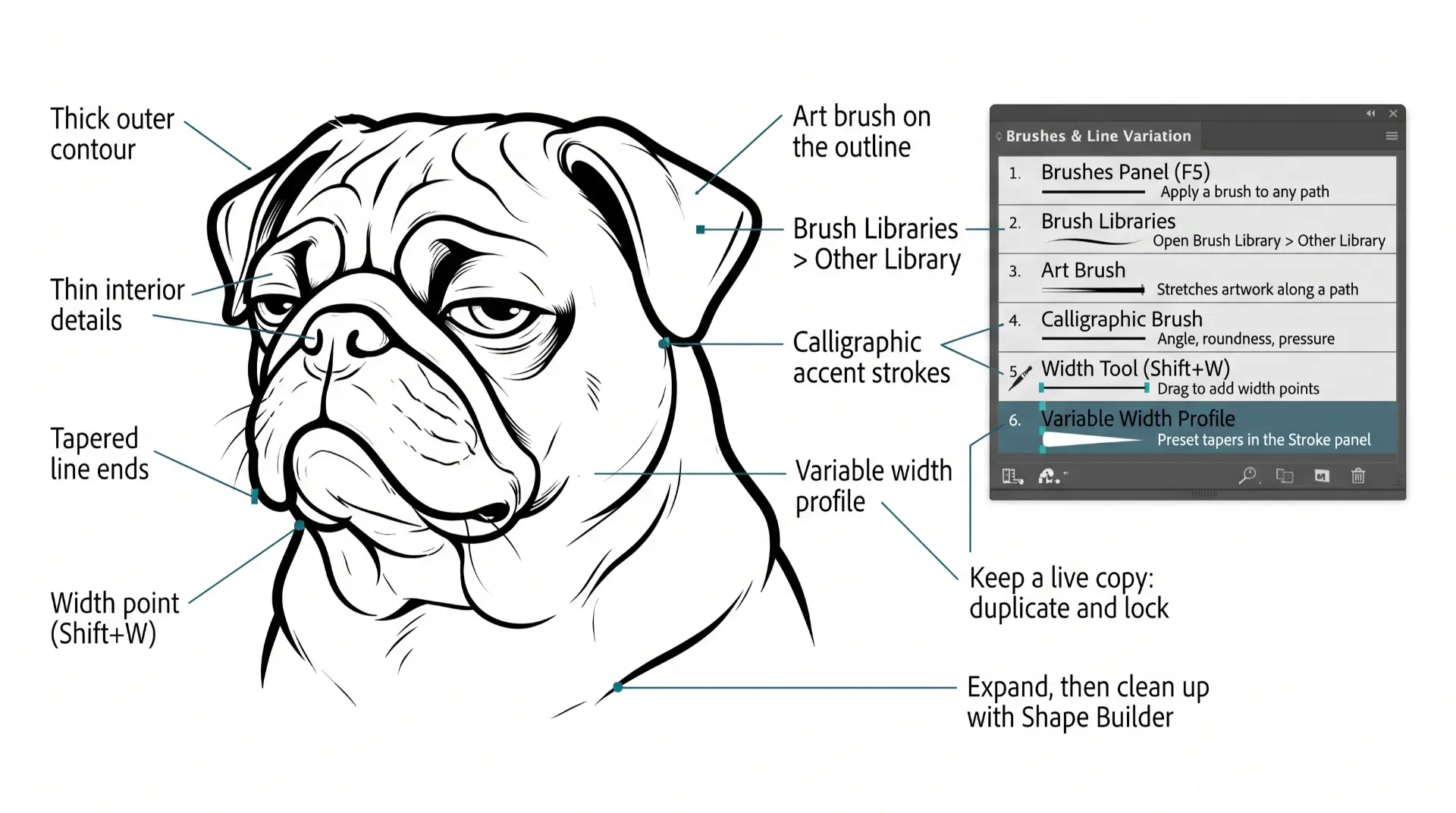 beginner adobe illustrator tutorial pug